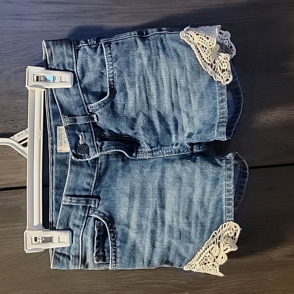 Girls denim Jeana crochet detail by 1989 children's place